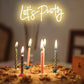 “Let’s Party” LED Neon Signs Hello Reusable