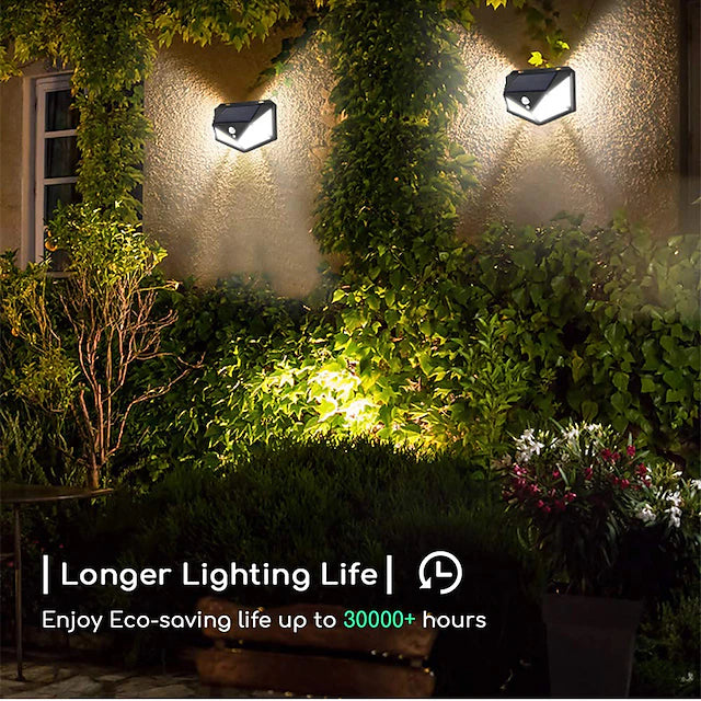 Solar Motion Sensor  Wall Light Combo 4pack