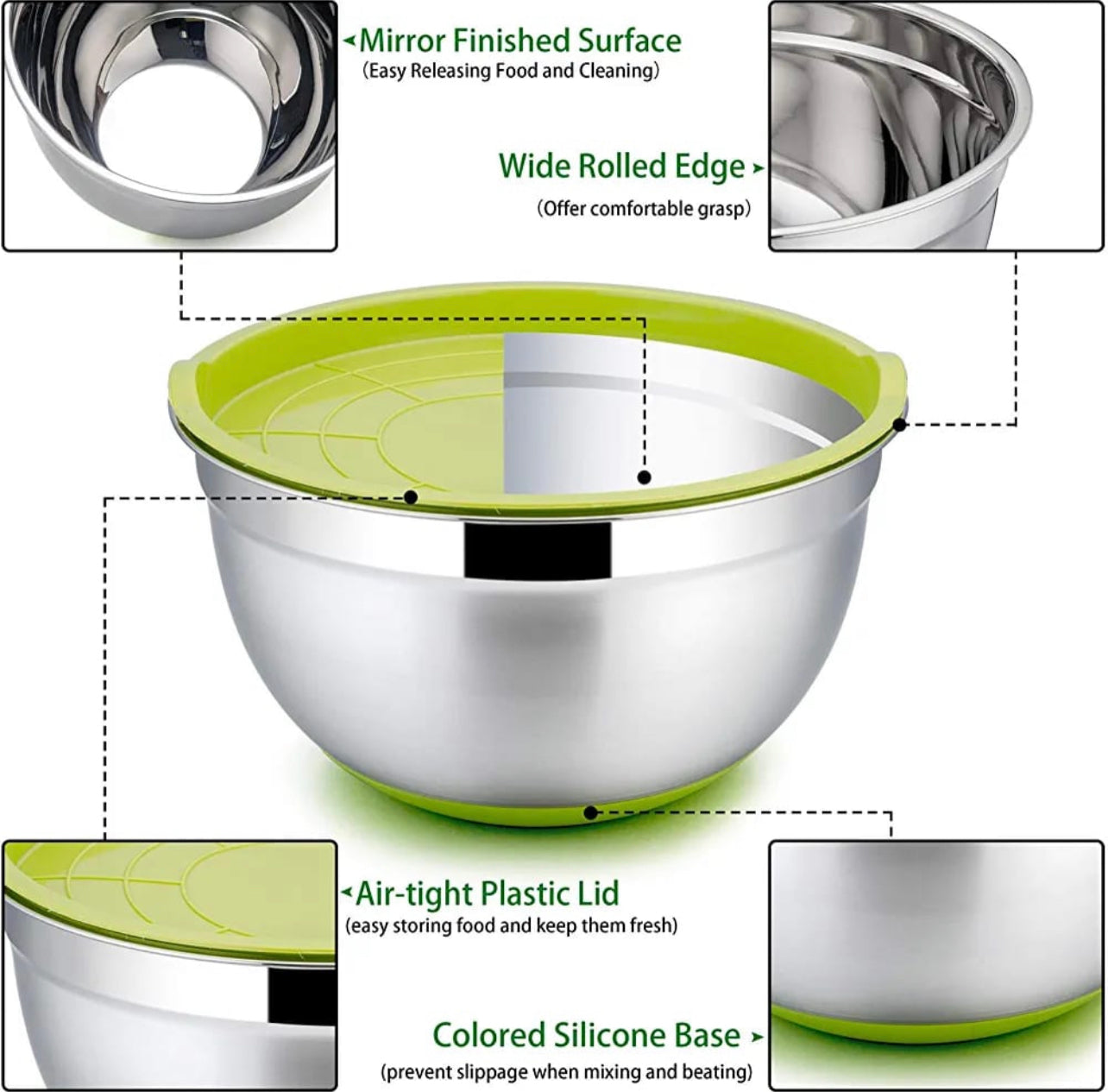 5pc Salad Bowl + Cover