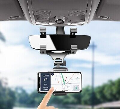 360° Rotation Universal Car  View Rear Mirror Mount Stand GPS Cell Phone Holder