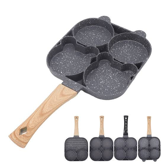 4 Hole Frying Pan Non Stick Heat Resistant Omelet Pan