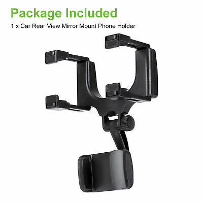 360° Rotation Universal Car  View Rear Mirror Mount Stand GPS Cell Phone Holder