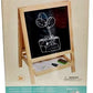 Double Sided Small Drawing Board , Chalkboard Adjustable Standing Easel Holder for Kids