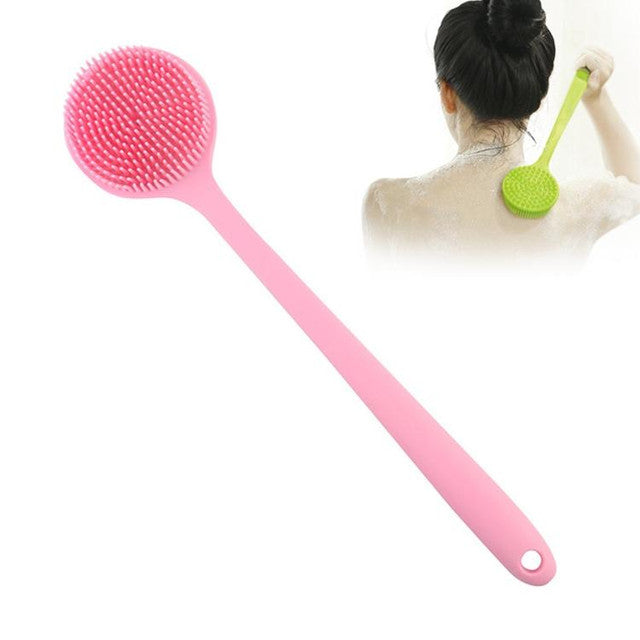 Long Handle Silicone Bath Massage Shower Brush