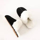 Winter Unisex Plush Lined Slippers, Closed Toe Slip On Shoes, Cozy & Warm Home Slippers