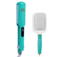 ENZO Portable Hair Brush Hot Iron 2 in 1 Hair Airbag Comb Hair Straightener