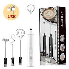 Milk Frother, Usb Rechargeable Coffee Frother Electric Whisk