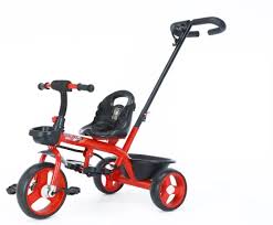 Tricycle Kid's Trike with Parental Adjust Push Handle Children Tricycle/Bicycle for Kid's Ride on Outdoor with Parantal Control | Suitable for Boys & Girls