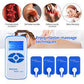 Battery Powered EMS Pulse Therapy Massager, Multi-functional 8 Modes 15 Speeds Full Body Meridian Massage Device Physical Therapy Instrument