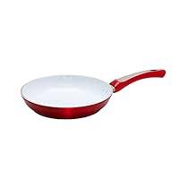 Red Metallic Aluminium Fry Pan