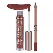 Ushas Lipliner and Lipgloss Beautiful Makeup Set with different shades