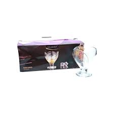 Crystal Clear Glass Deep Serving Bowls-105ml (Set of 6)