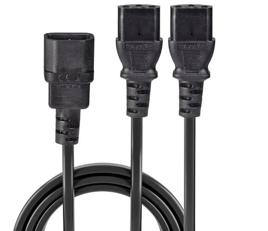 Y Splitter Power Adapter Cable 1.6 Meters