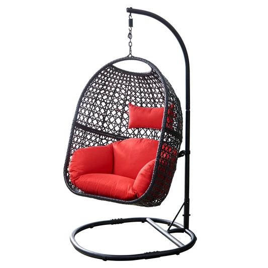 Outdoor Hanging Swing Egg Chairs with Cushion