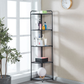 5 Tier Folding Corner Storage Shelf Metal Rack for Bathroom