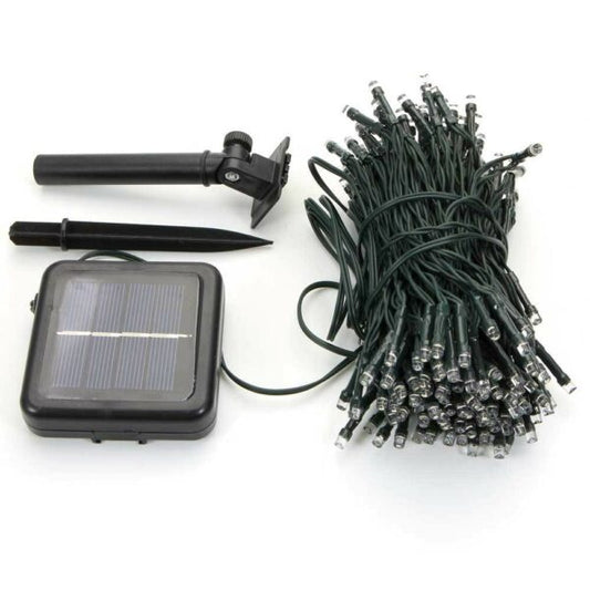 Solar Powered LED Fairy Lights Warm White/RGB And White 100 Bulb 10M