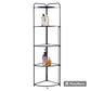 5 Tier Folding Corner Storage Shelf Metal Rack for Bathroom