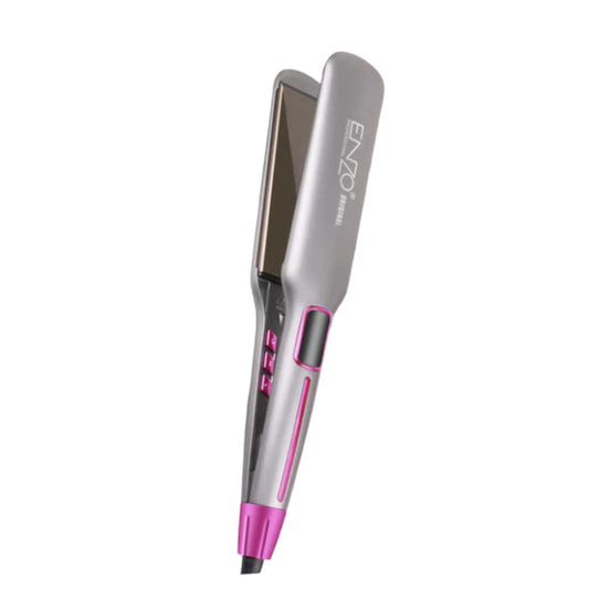 ENZO  Professional Portable Travel Fast Ceramic Titanium Wide Plate Ionic Flat Iron