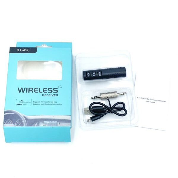 3.5mm Wireless Bluetooth Audio Receiver Stereo Music Adapter for Car Speaker