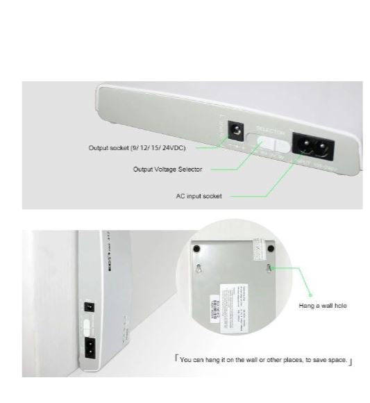 Mini DC UPS 8800Mah For Routers And Small Electronics