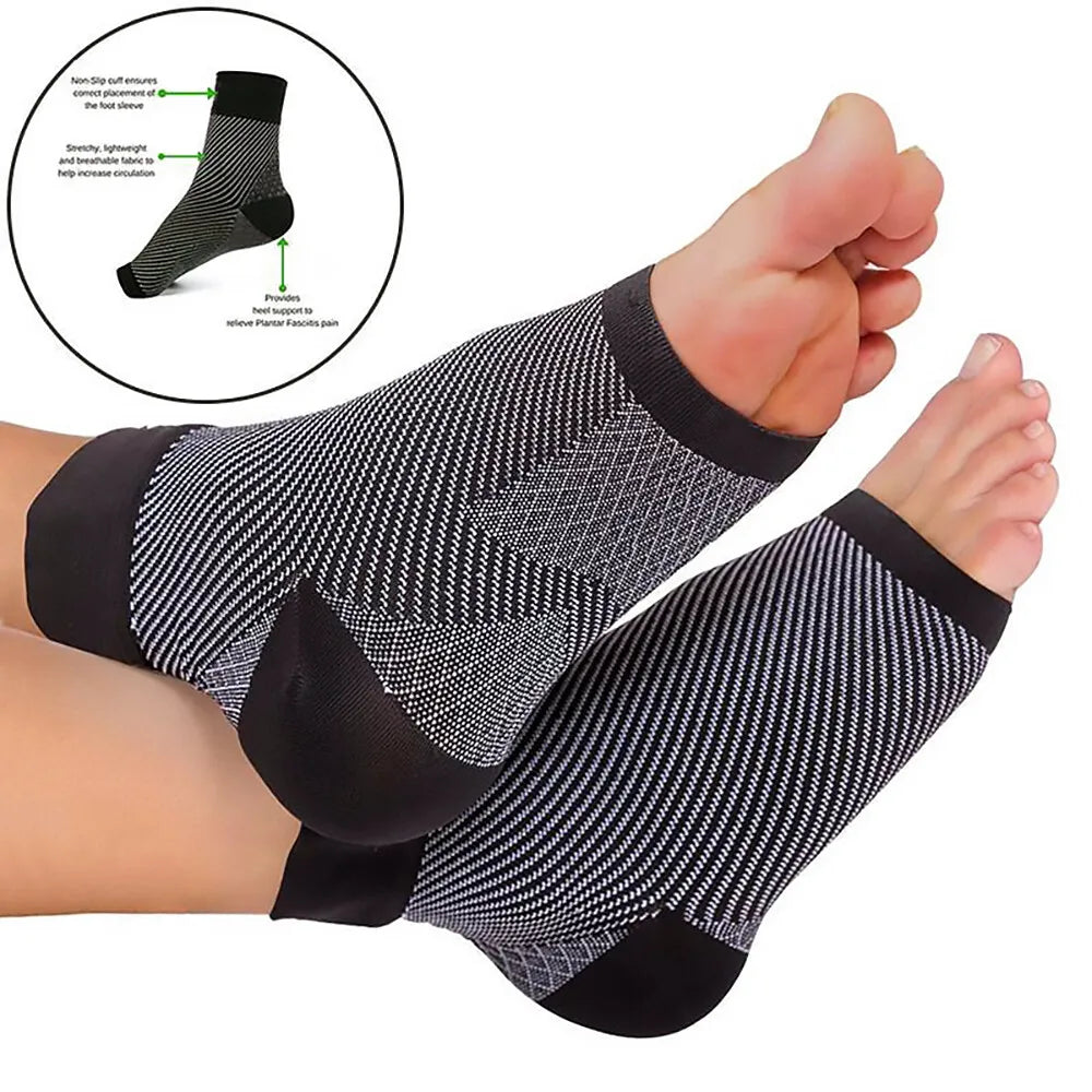 Arch Support Joint Heel Pain Relief Slip on socks 2 Pairs