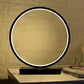 USB-Powered Circular Table Lamp with Adjustable Brightness & 3 Light Modes