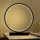 USB-Powered Circular Table Lamp with Adjustable Brightness & 3 Light Modes