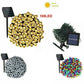 Solar Powered LED Fairy Lights Warm White/RGB And White 100 Bulb 10M