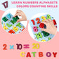 3D Colorful Learning Wooden Numbers