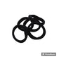 6 Pcs Black Stretchy Hair Band Tie Ponytail Holders