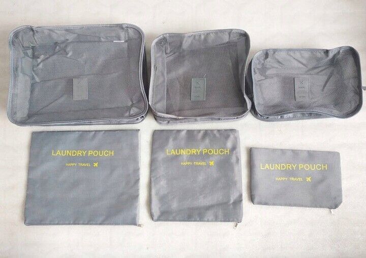 Storage Packing Luggage Bag Waterproof 6 pc