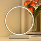 USB-Powered Circular Table Lamp with Adjustable Brightness & 3 Light Modes