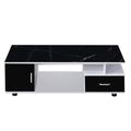 Modern TV Stand/Coffee Table – Black + White