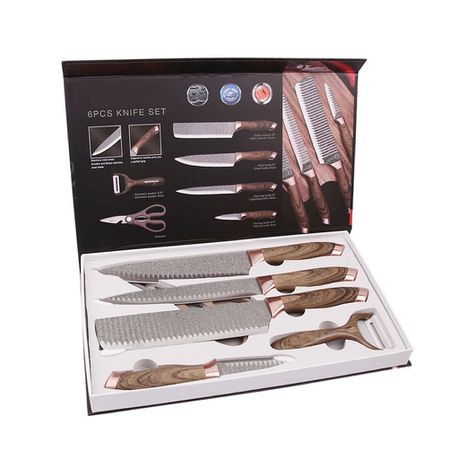 6pcs non-stick coating Knife set