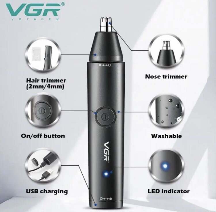 VGR Professional Nose & Hair Trimmer