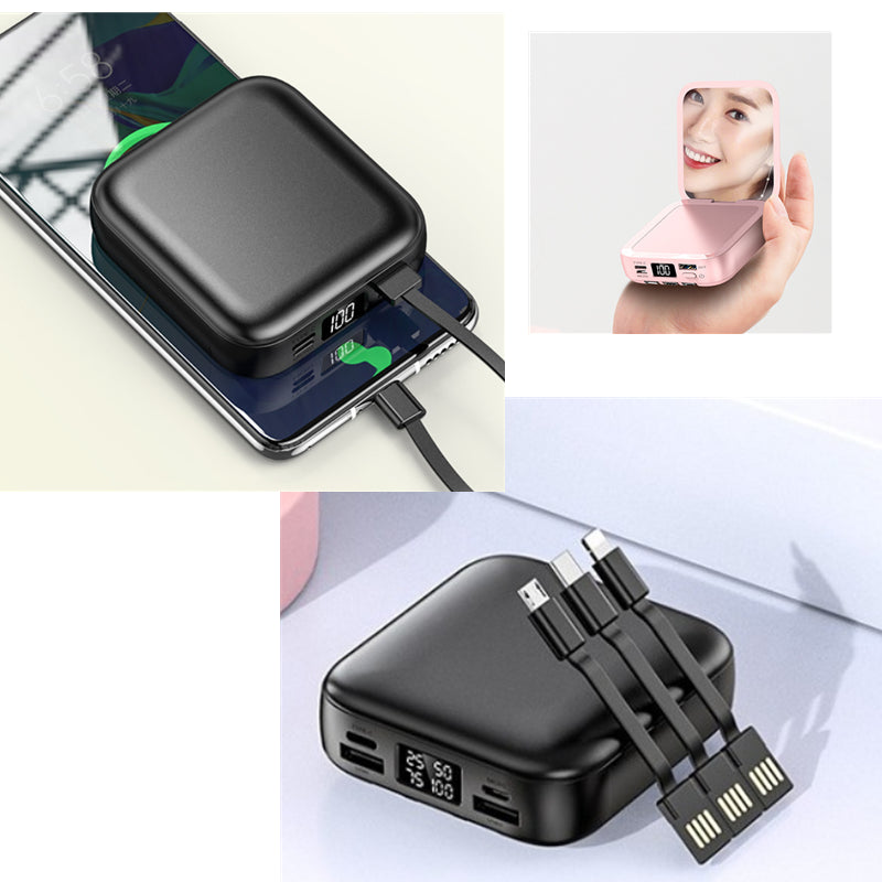 5000mAh Mini Portable Power Bank Charger With  Mirror