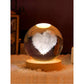 3D Luminous Crystal Ball LED Night Lamp Decor With Luminous Base