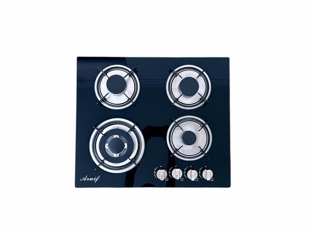 Built-In Tempered Glass Countertop 4 Burner Gas Stove