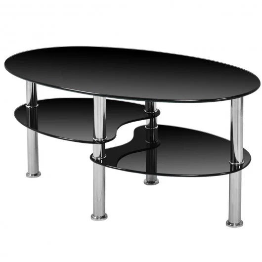 3-Tier Coffee Table – Oval