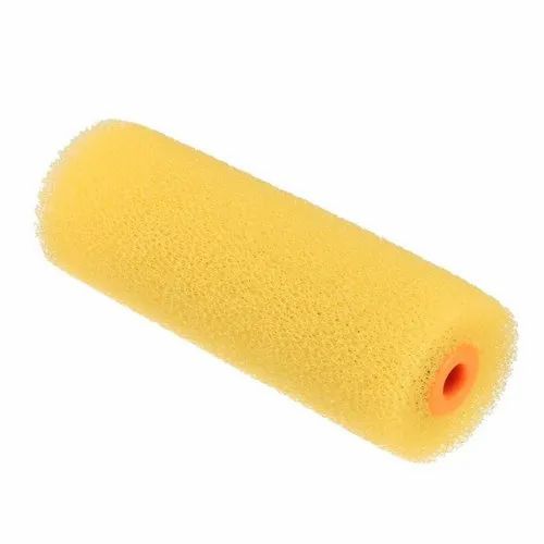 Yellow Color Foam Sponge Solvent Resistant with Paint Rollers 2pcs