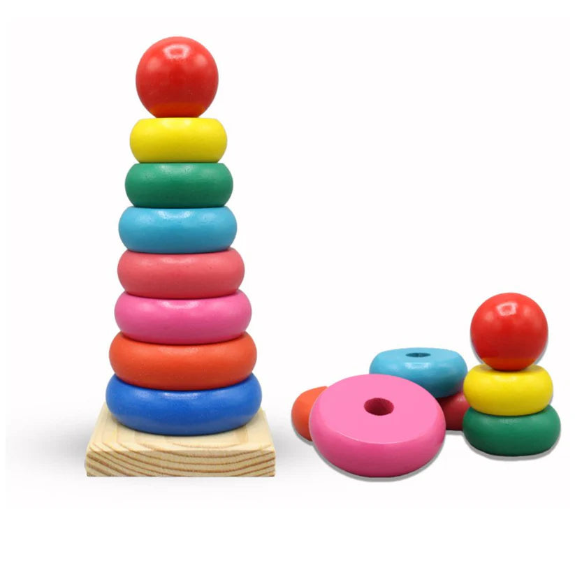 Rainbow Tower Colourful Toy 7 Pcs