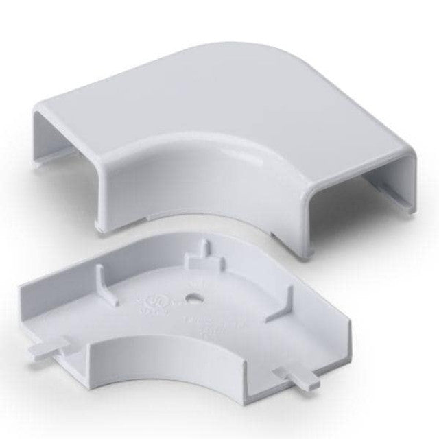 PVC Trunking Flat Angle Joint Cable Raceway Adapter 2 Ways