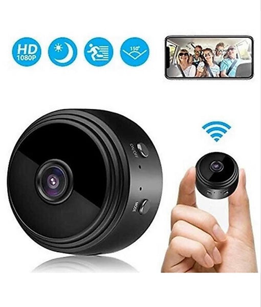 Mini WIFI Wireless Network Camera A9 -1 Black – Megamall Online Store