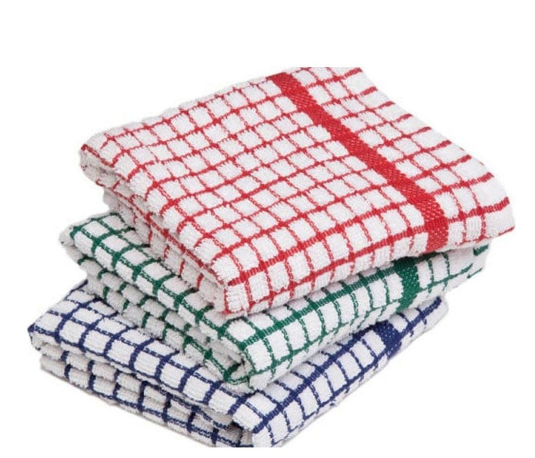 3Pack Kitchen Dish Cloths Assorted Colours