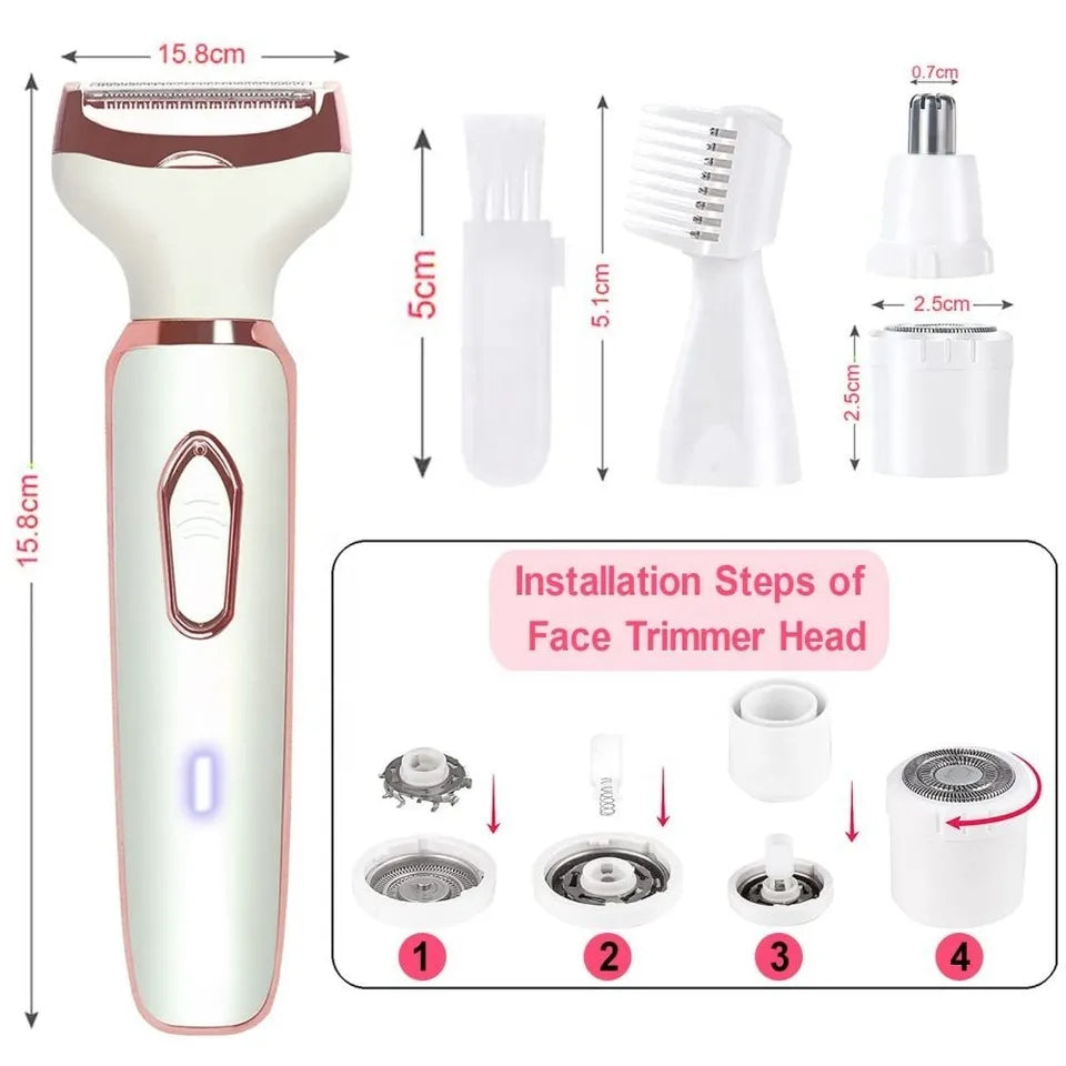 AORLIS 4in1 Rechargeable Women Grooming Kit