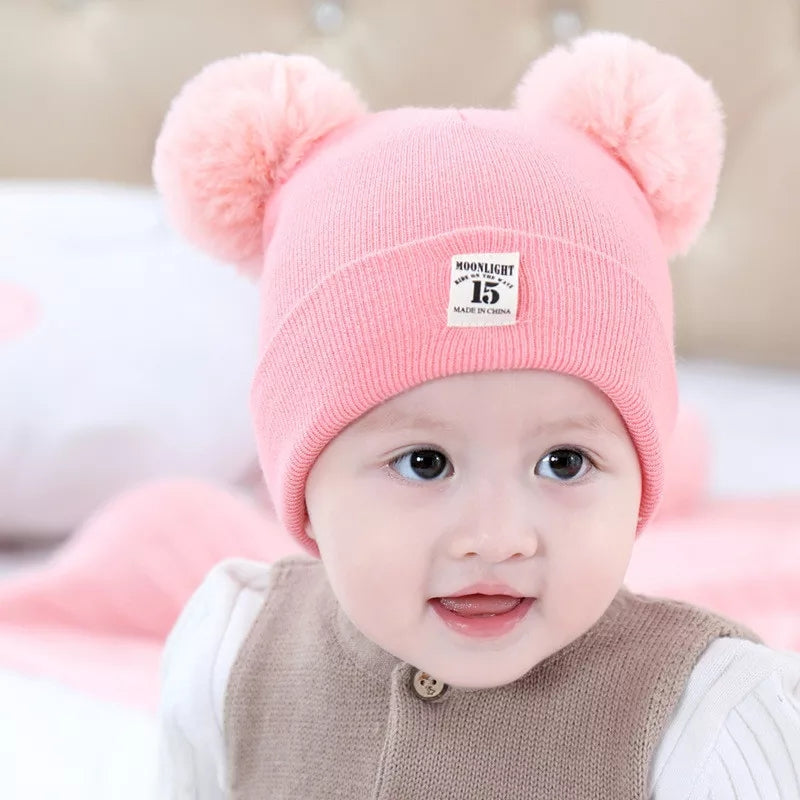 Winter Baby Hat Beanies With Matching Scarf