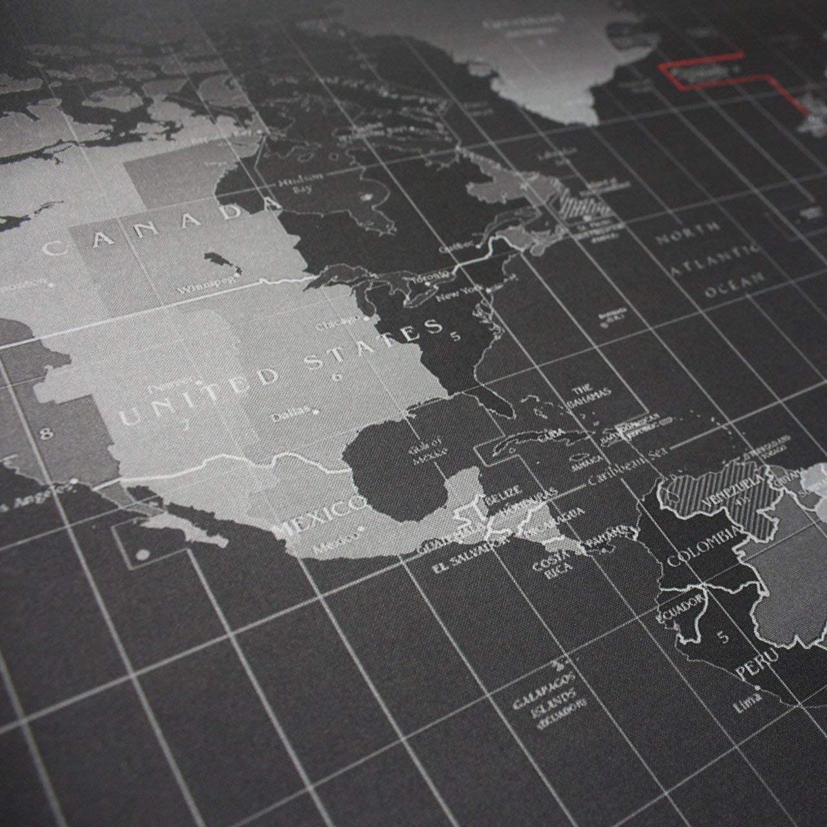 World Map Anti-Slip Extended Mouse Pad