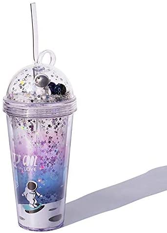 450ml Astronaut Travel Mug with Straw Space Water Bottle