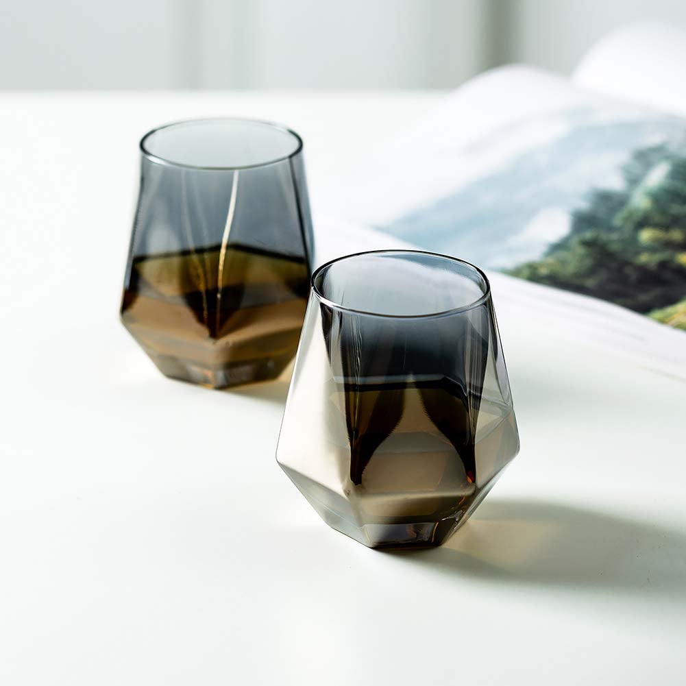 Diamond Whiskey Glasses Set of 6