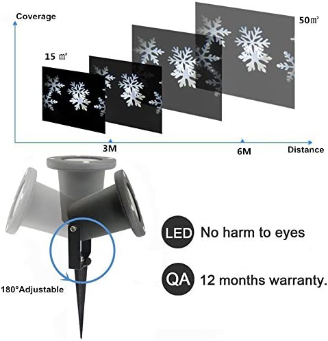 Christmas Snow Flakes LED Light